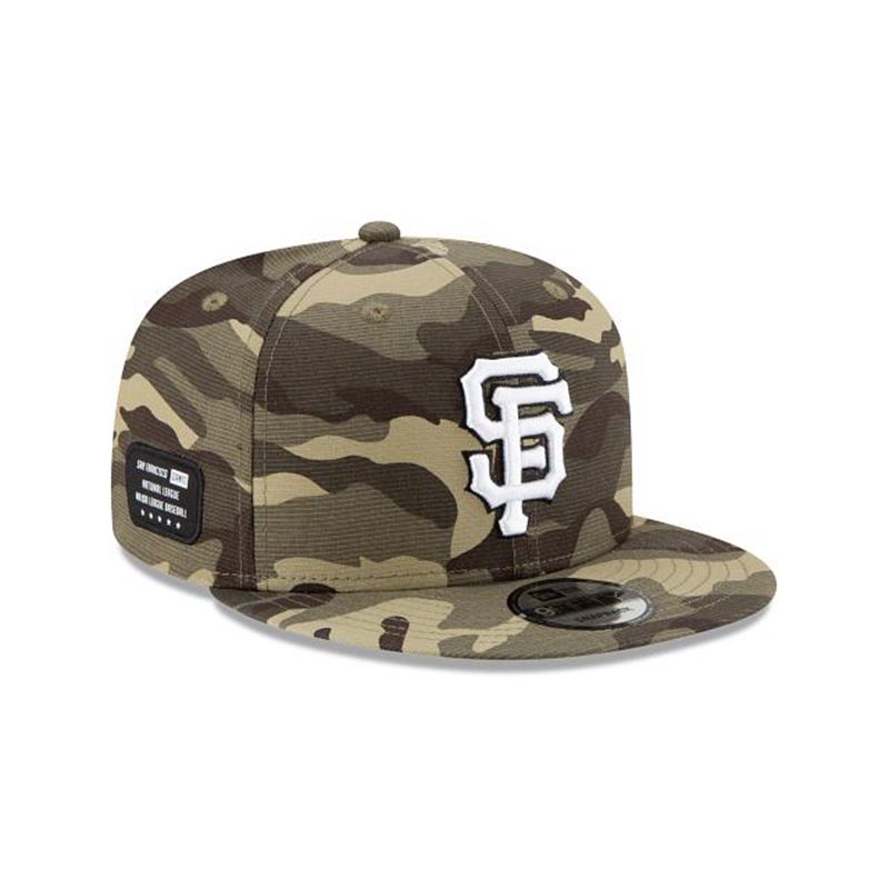 MLB San Francisco Giants Armed Forces Weekend 9Fifty Snapback (PAA1034) - Green New Era Caps